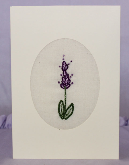 Embroidered Cards from Lavender & Ewe